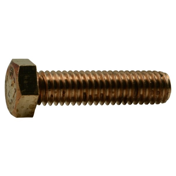 Midwest Fastener 3/8"-16 Hex Head Cap Screw, Silicon Bronze, 1-1/2 in L, 5 PK 39364